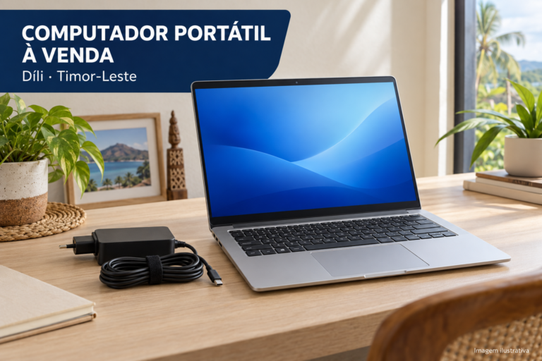 Computador portátil de 14″ e 8 GB de RAM e SSD de 256 GB
