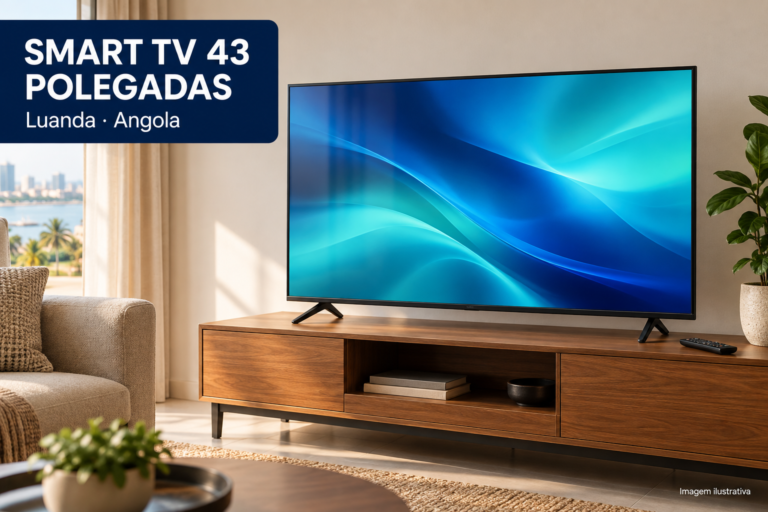 Smart TV de 43 polegadas com comando — em bom estado